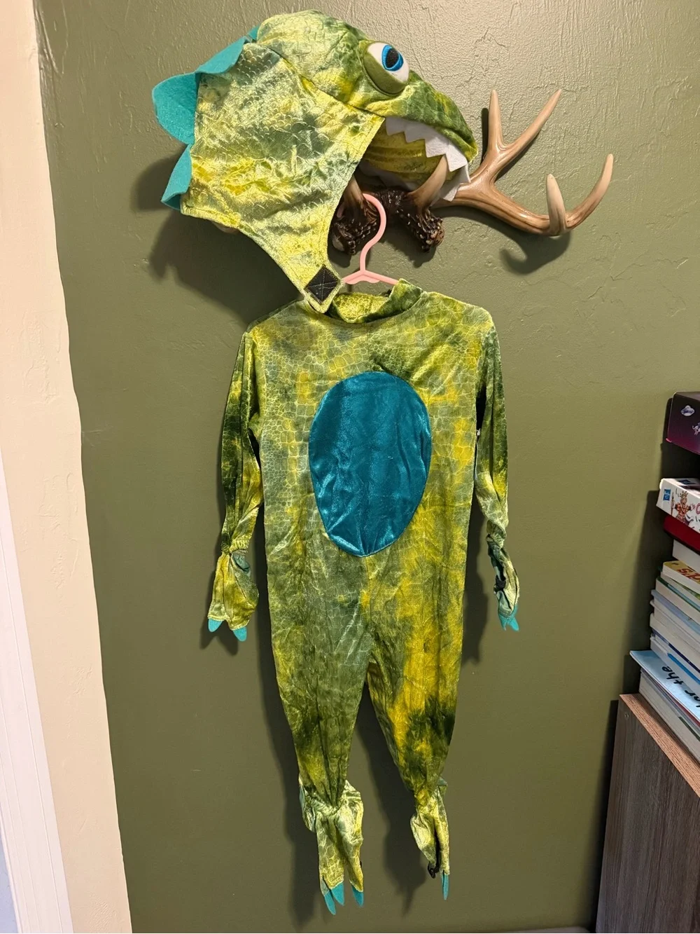 T. rex Kids Costume with Hood and Belly Patch